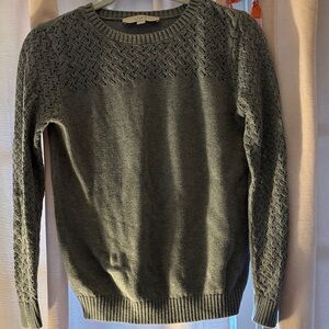 LOFT Women's Olive Crew Neck Sweater